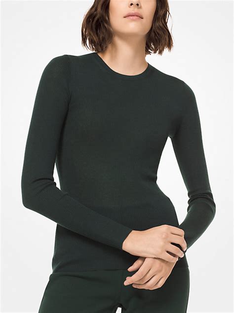 michael kors collection featherweight cashmere sweater|Michael Kors scoop neck jumpers.